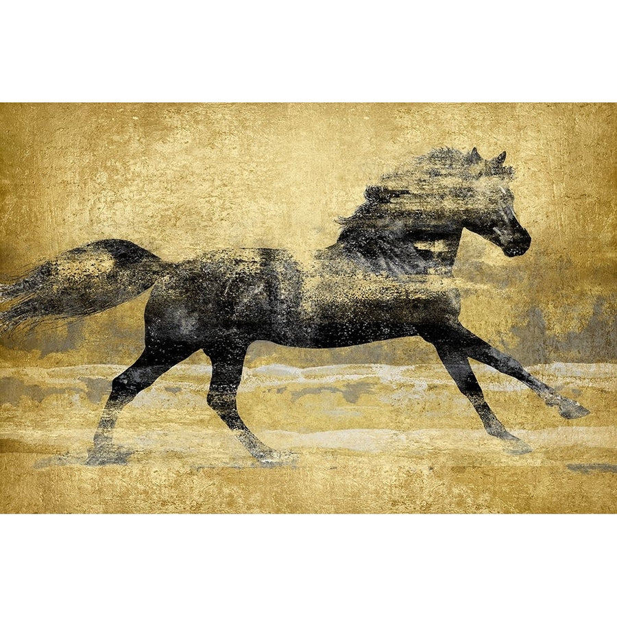 Running Horse Gold I Poster Print - Madeline Blake-VARPDXBY118201 Image 1