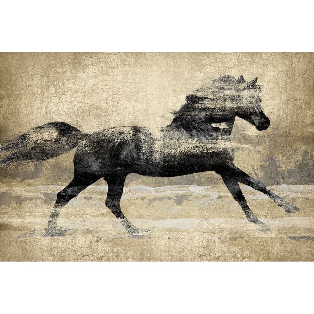 Running Horse Gold II Poster Print - Madeline Blake-VARPDXBY118202 Image 1