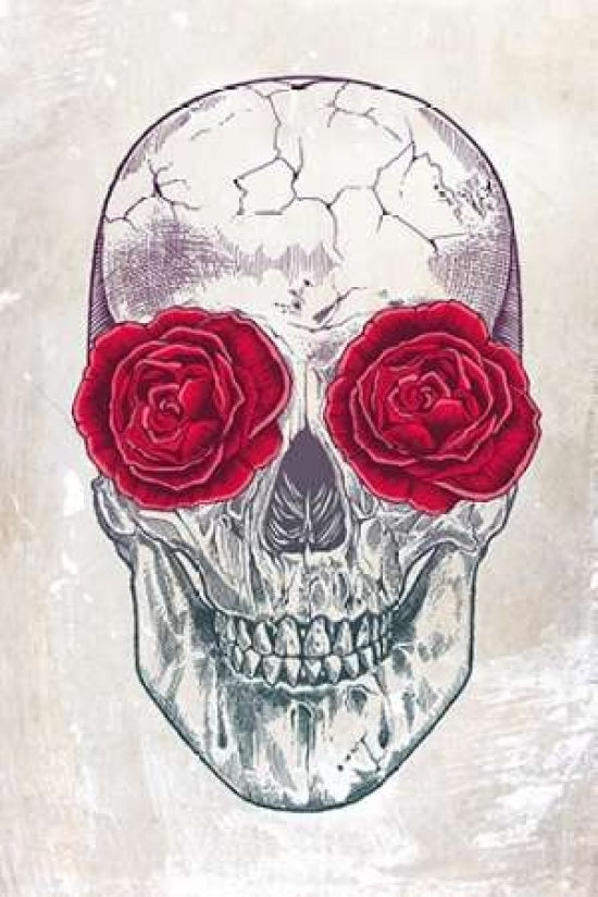 Skull and Roses Poster Print by Rachel Caldwell-VARPDXC1156D Image 1