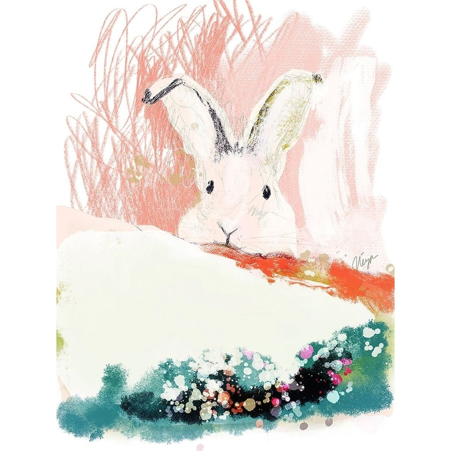 Bunny in the Garden Poster Print by Niya Christine-VARPDXC1218D Image 1