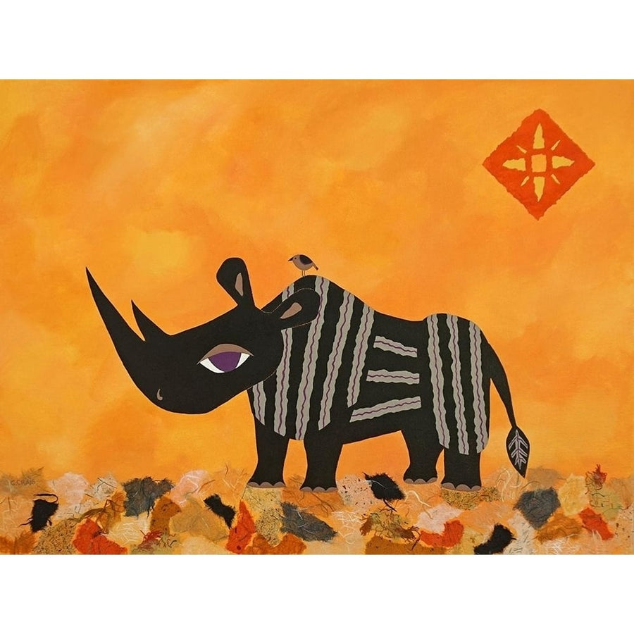 Rhino with Summer Sky Poster Print by Casey Craig-VARPDXC1269D Image 1