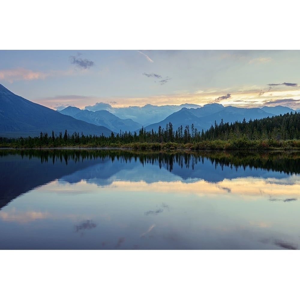 Reflections at Vermillion Lakes Poster Print - Margaret Clavell-VARPDXC1494D Image 1