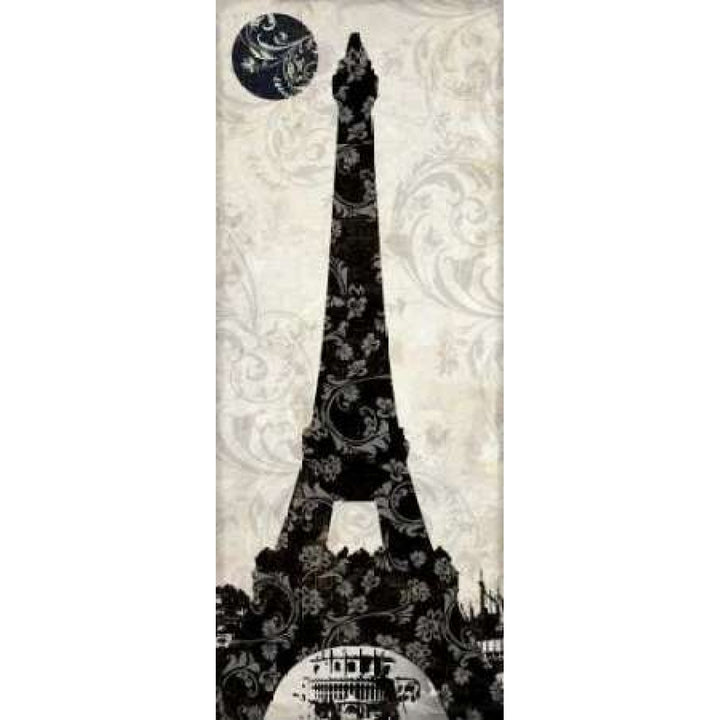 Moon over Paris Poster Print by Color Bakery-VARPDXC781D Image 1