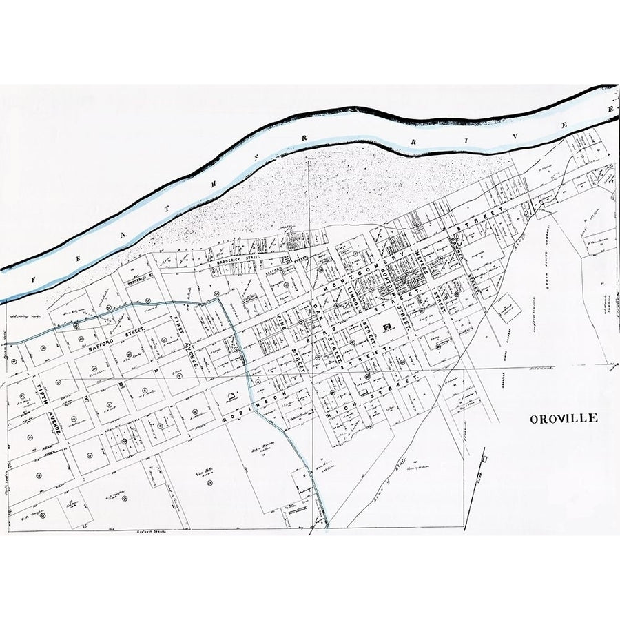 Oroville California Landowner - Edmunds 1878 Poster Print by Edmunds Edmunds-VARPDXCAOR0001 Image 1