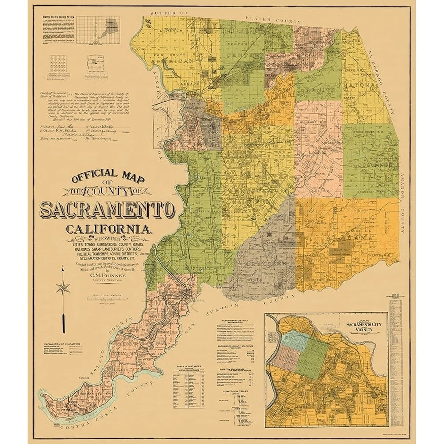 Sacramento California Landowner - Phinney 1911 by Phinney-VARPDXCASA0009 Image 1