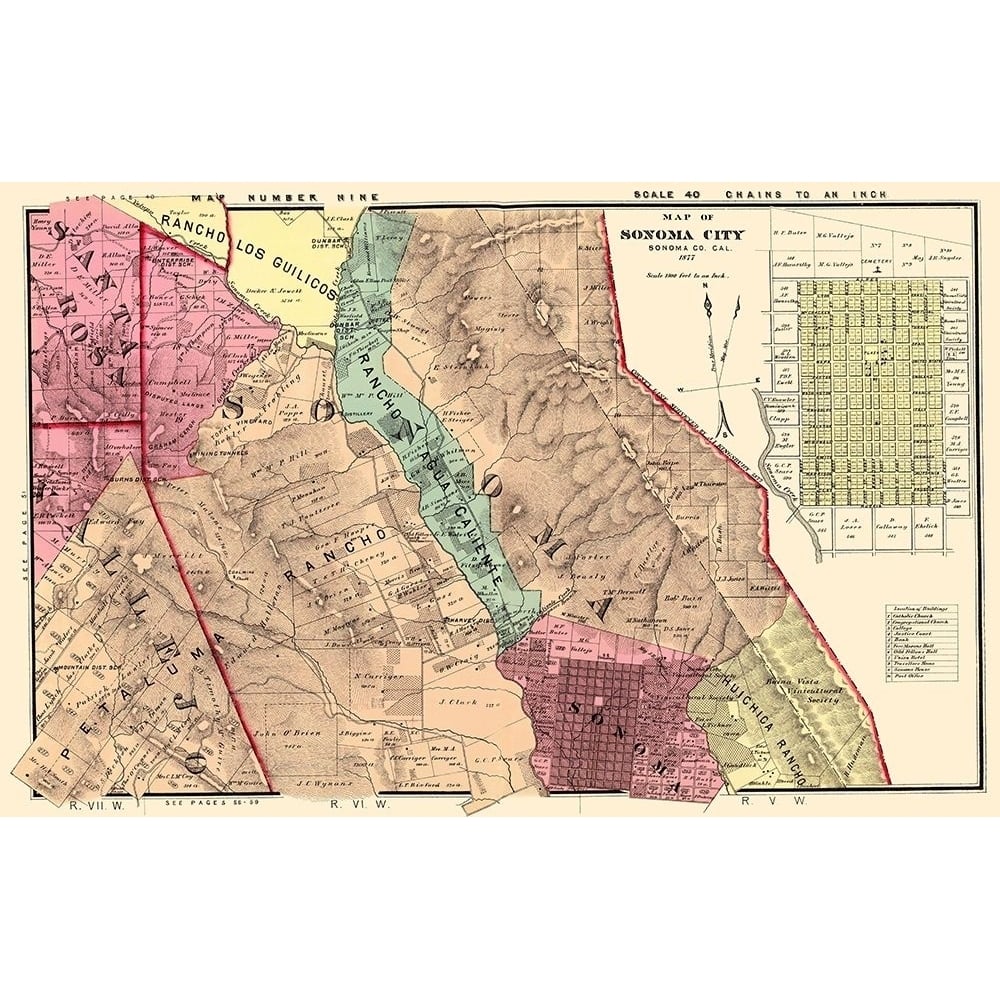 Sonoma Southeast California Landowner Poster Print by Thompson Thompson-VARPDXCASO0012 Image 1