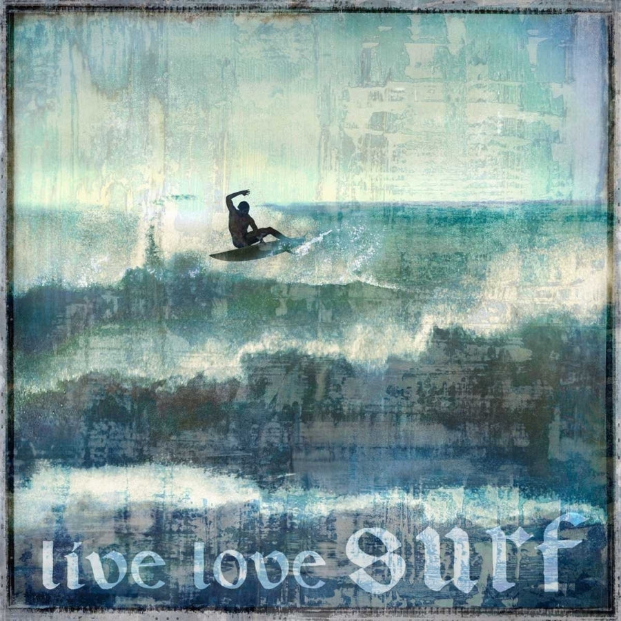 Live Love Surf Poster Print by Charlie Carter-VARPDXCC111729DG Image 1