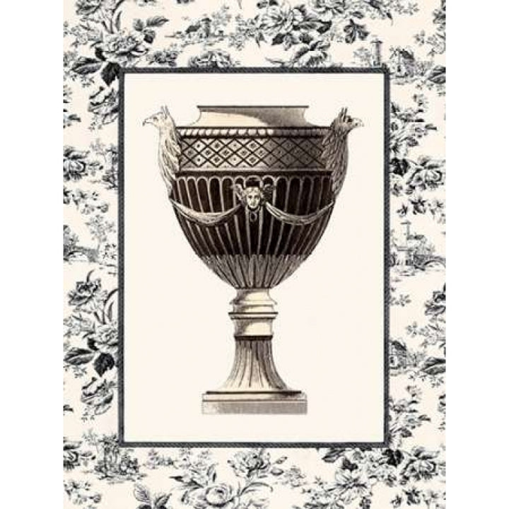 Roman Urn with Toile I Poster Print by Sarah Elizabeth Chilton-VARPDXCC2177 Image 1