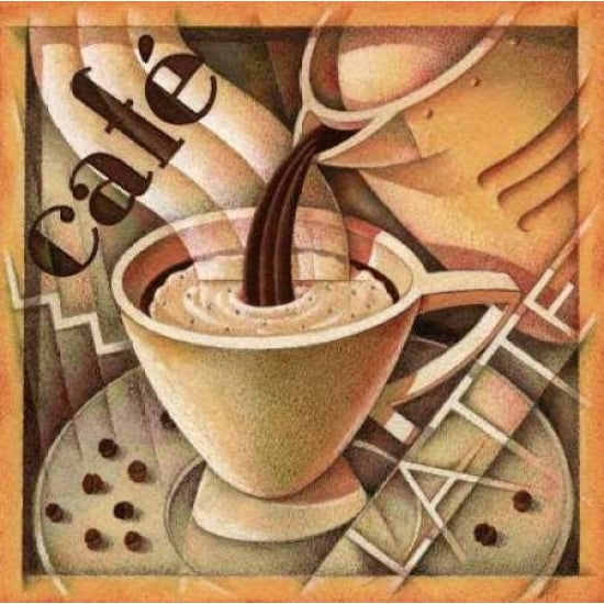 Cappuccino and Cafe A Poster Print by Teddy Edinjiklian-VARPDXCC2449A Image 1