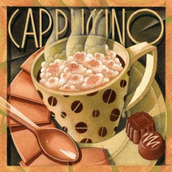 Cappuccino and Cafe B Poster Print by Teddy Edinjiklian-VARPDXCC2449B Image 1