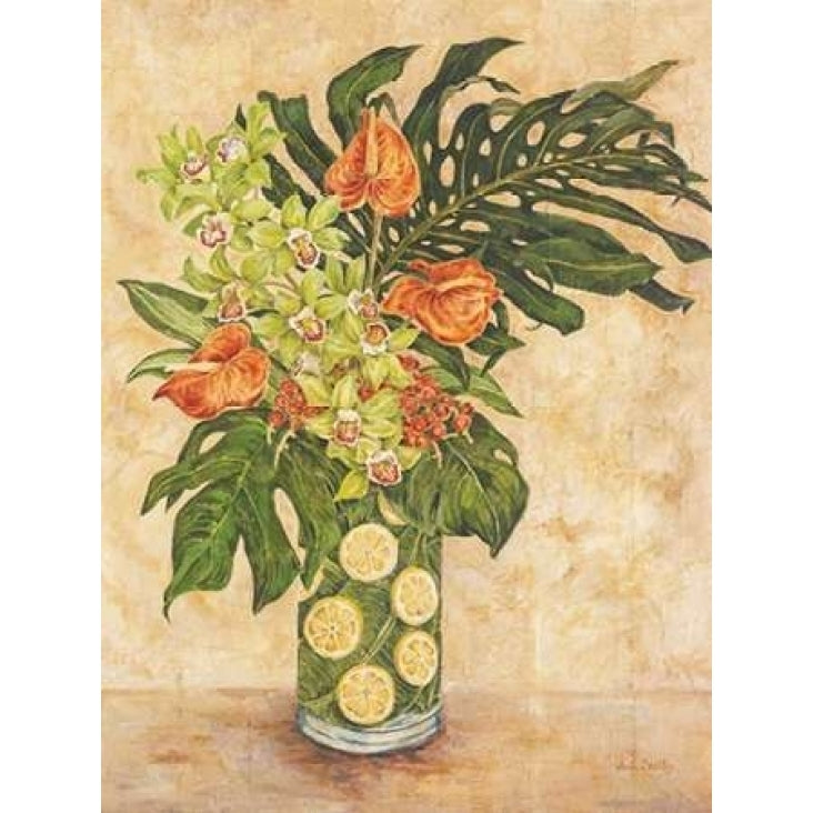 Anthurium and Orchid Poster Print by Judy Shelby-VARPDXCC2620 Image 1