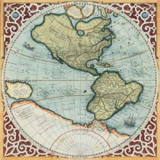 Terra Major I Poster Print by Gerardus Mercator-VARPDXCC2743 Image 2