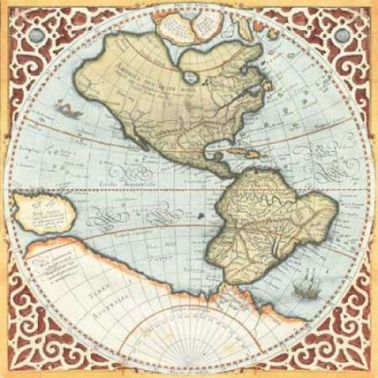 Terra Major Petites A Poster Print by Gerardus Mercator-VARPDXCC2872A Image 2