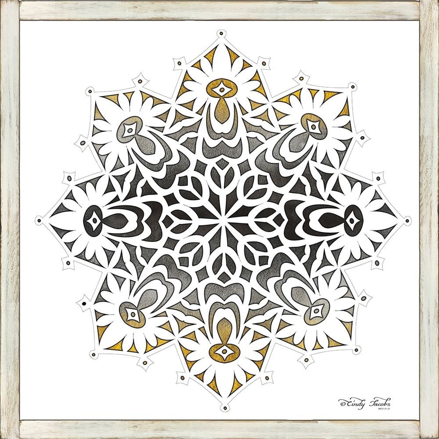 Mandala on White Poster Print by Cindy Jacobs-VARPDXCIN1345 Image 1