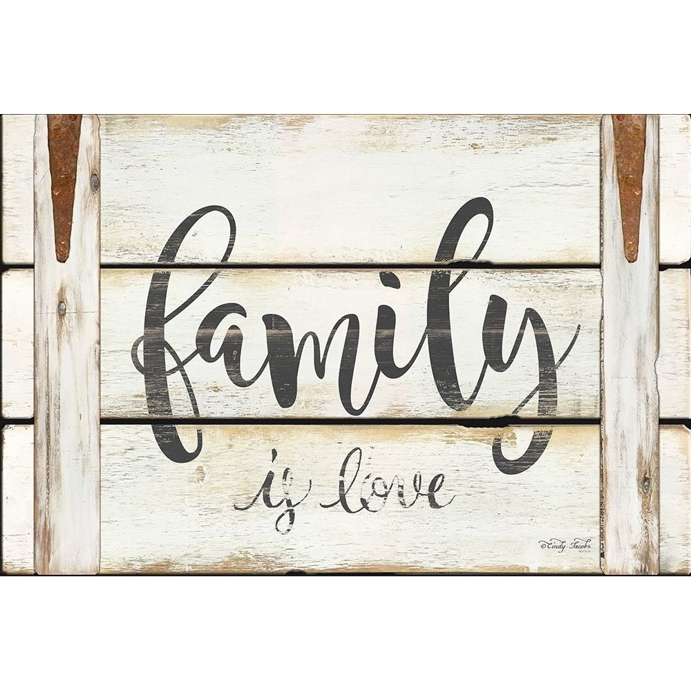 Family is Love Poster Print by Cindy Jacobs-VARPDXCIN1558 Image 1