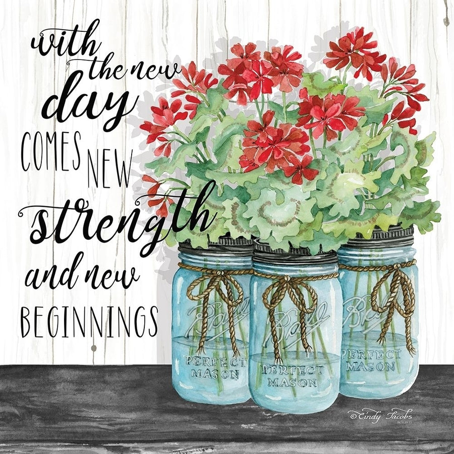 Blue Jars - Beginnings Poster Print by Cindy Jacobs-VARPDXCIN1574 Image 1