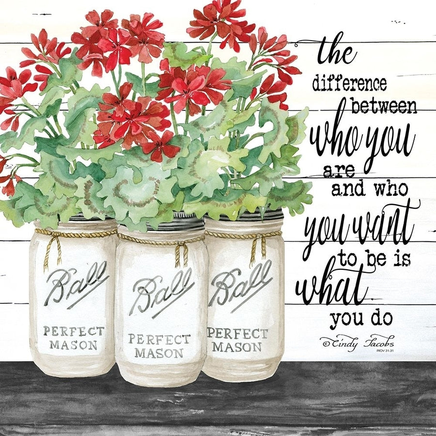 White Jars - What You Do Poster Print by Cindy Jacobs-VARPDXCIN1572 Image 1