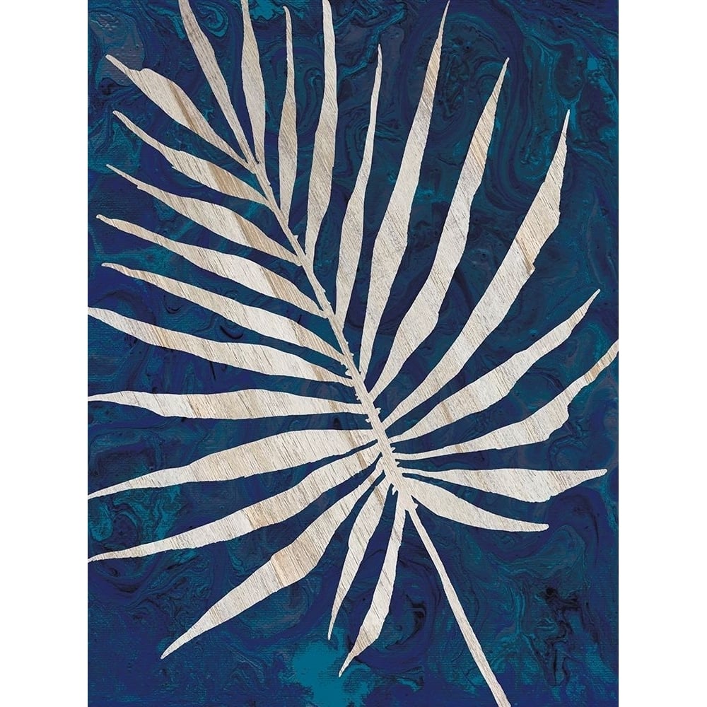 Palm Leaf Navy Poster Print by Cindy Jacobs-VARPDXCIN1677 Image 1