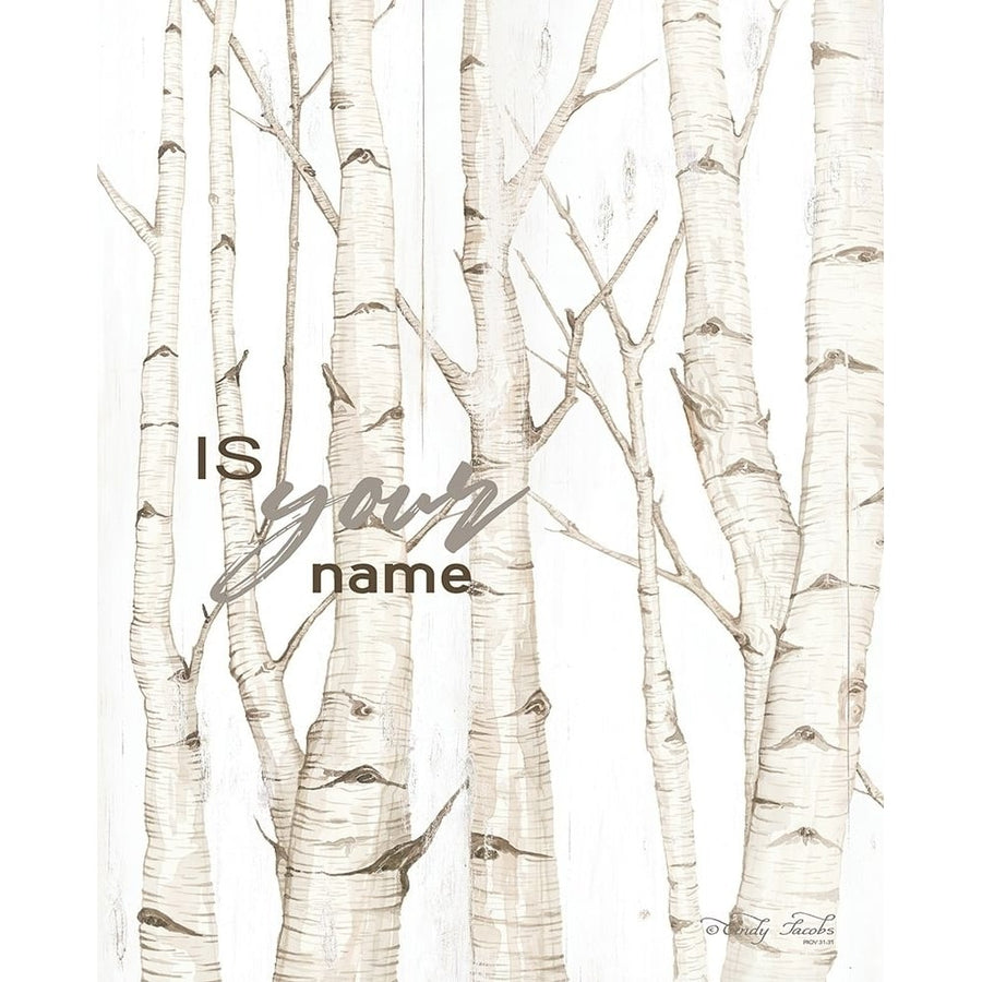 Is Your Name Poster Print by Cindy Jacobs-VARPDXCIN1641 Image 1