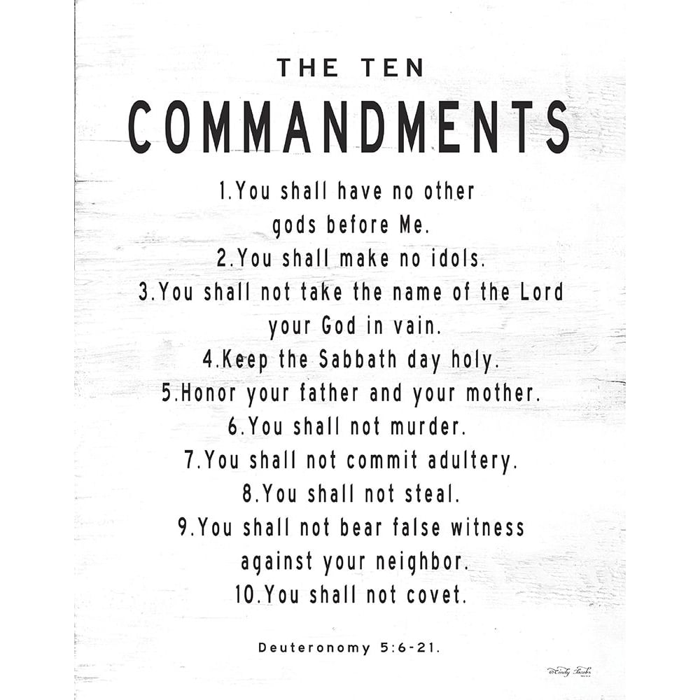 The Ten Commandments Poster Print by Cindy Jacobs-VARPDXCIN1804 Image 1