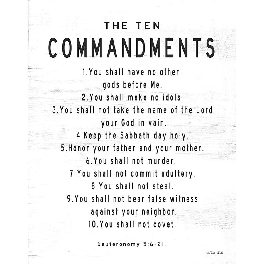 The Ten Commandments Poster Print by Cindy Jacobs-VARPDXCIN1804 Image 1