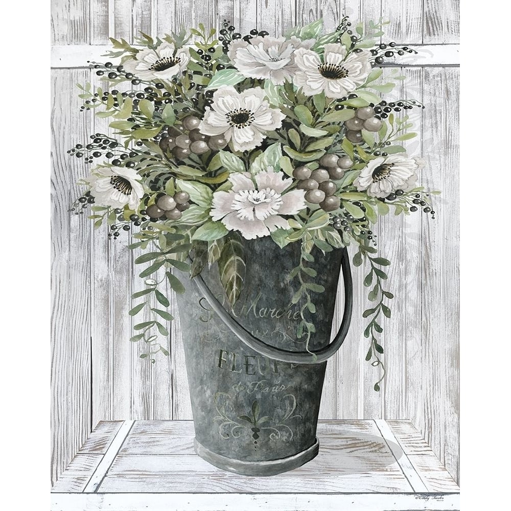 Galvanized Fleurs by Cindy Jacobs-VARPDXCIN1848 Image 1