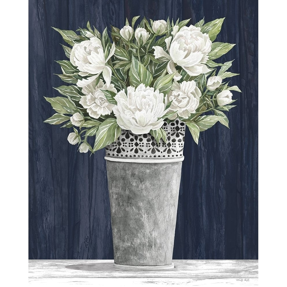 Punched Tin White Floral by Cindy Jacobs-VARPDXCIN2275 Image 1