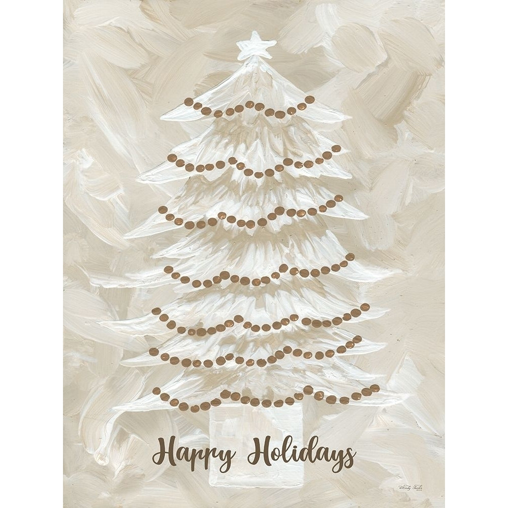 Winter Whisper Happy Holidays Tree Poster Print by Cindy Jacobs-VARPDXCIN2453 Image 1