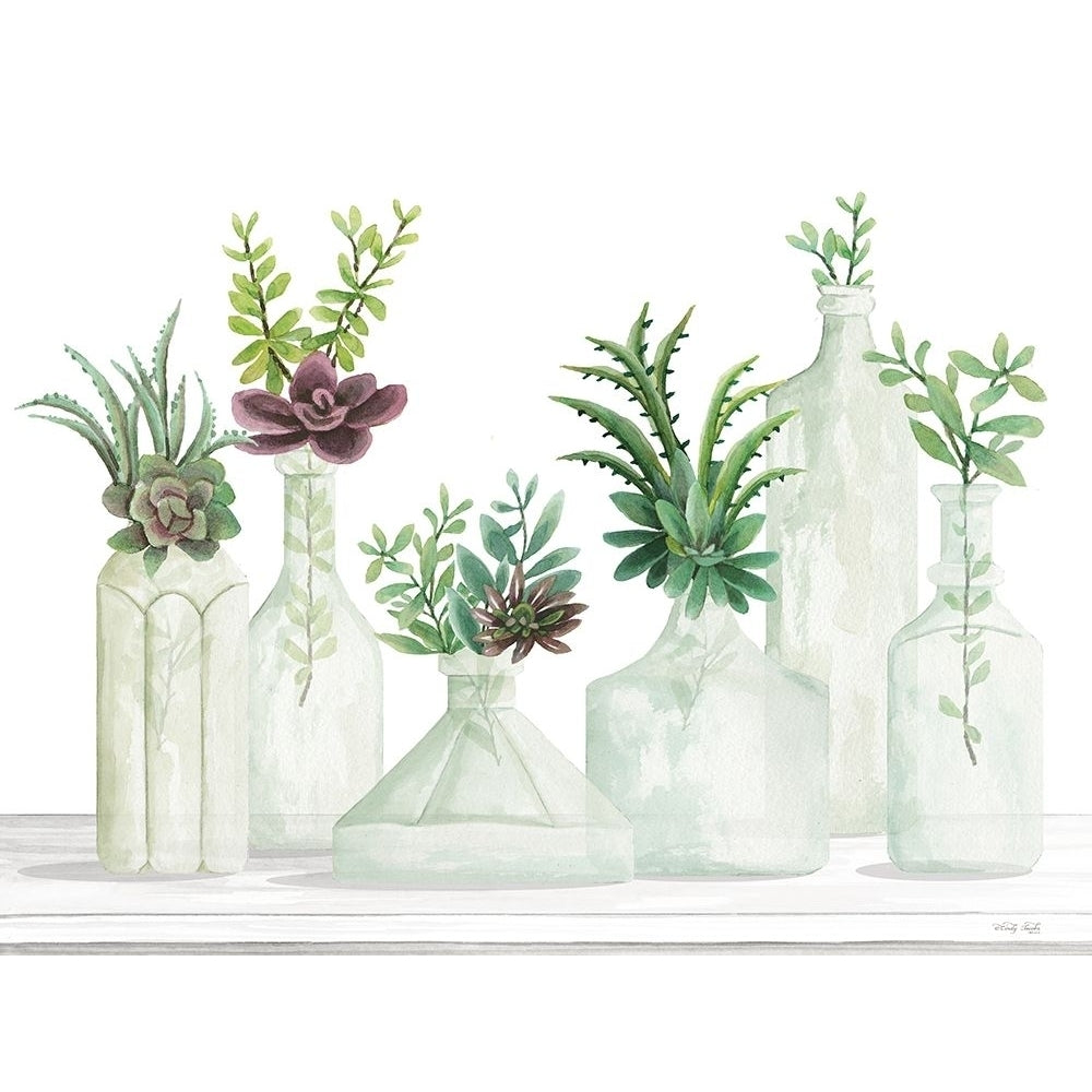 Succulent Bottles by Cindy Jacobs-VARPDXCIN2850 Image 1