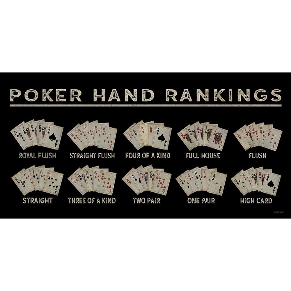 Poker Hand Ranking Poster Print - Cindy Jacobs-VARPDXCIN3049 Image 1