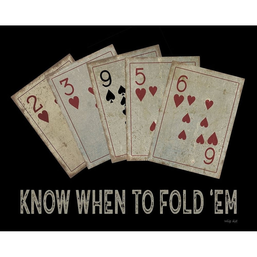 Know When to Fold em Poster Print - Cindy Jacobs-VARPDXCIN3055 Image 1