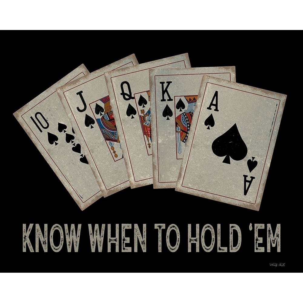 Know When to Hold em Poster Print - Cindy Jacobs-VARPDXCIN3054 Image 1