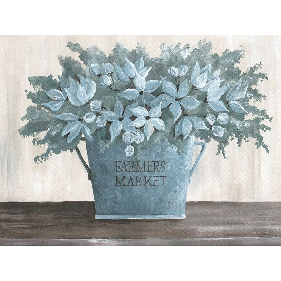 Steel Blue Floral I Poster Print - Cindy Jacobs-VARPDXCIN3215 Image 1