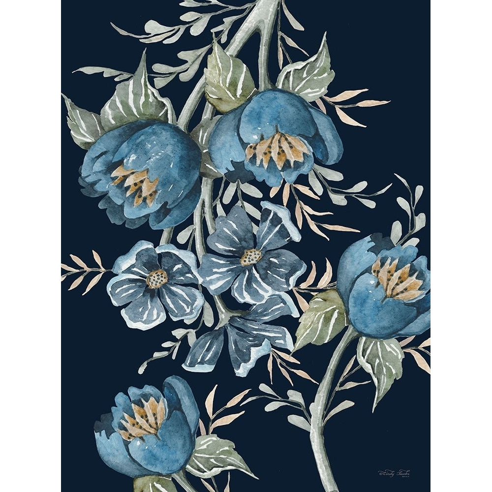 Beautiful Blue Blooms I Poster Print - Cindy Jacobs-VARPDXCIN3472 Image 1