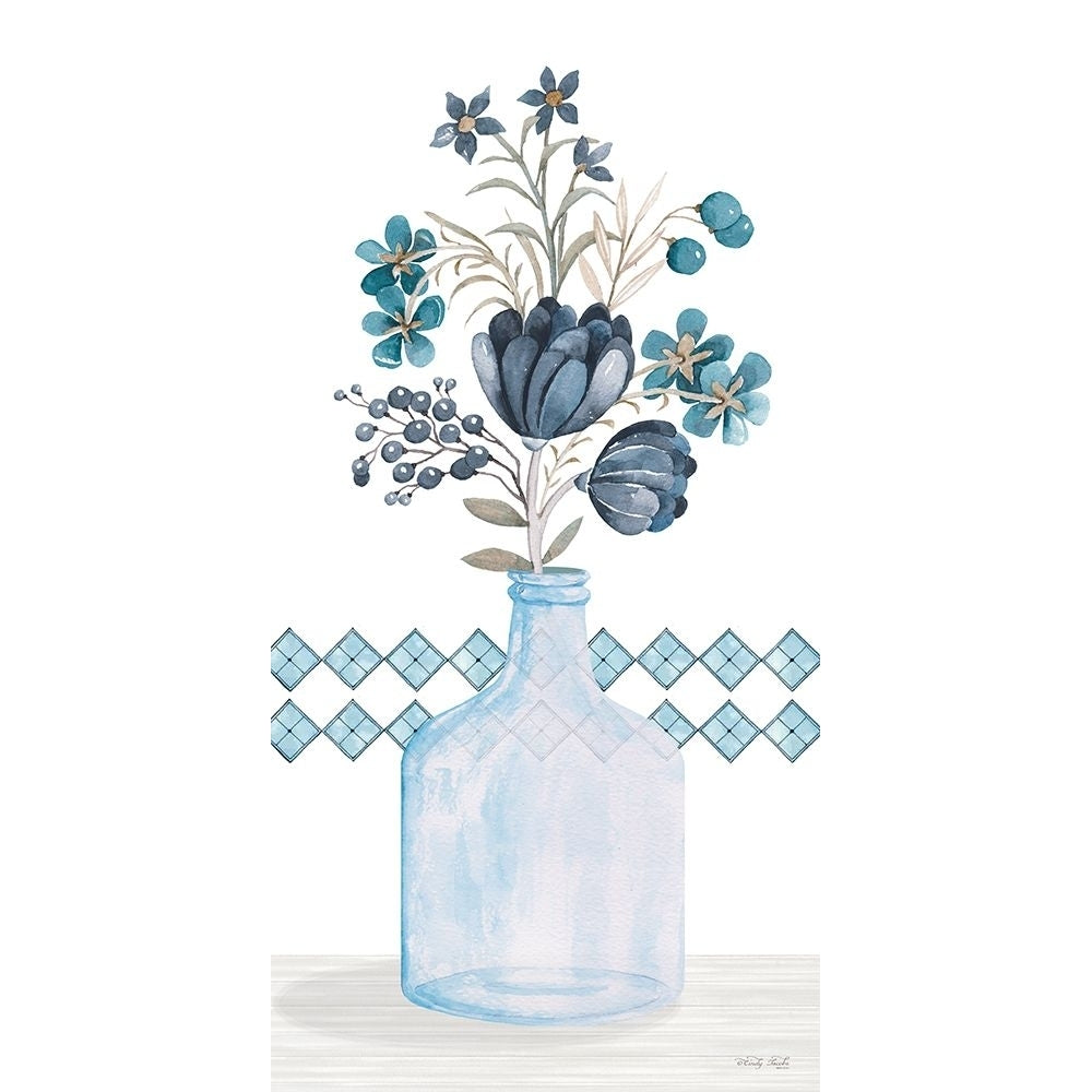 Blue Mums Poster Print - Cindy Jacobs-VARPDXCIN3392 Image 1