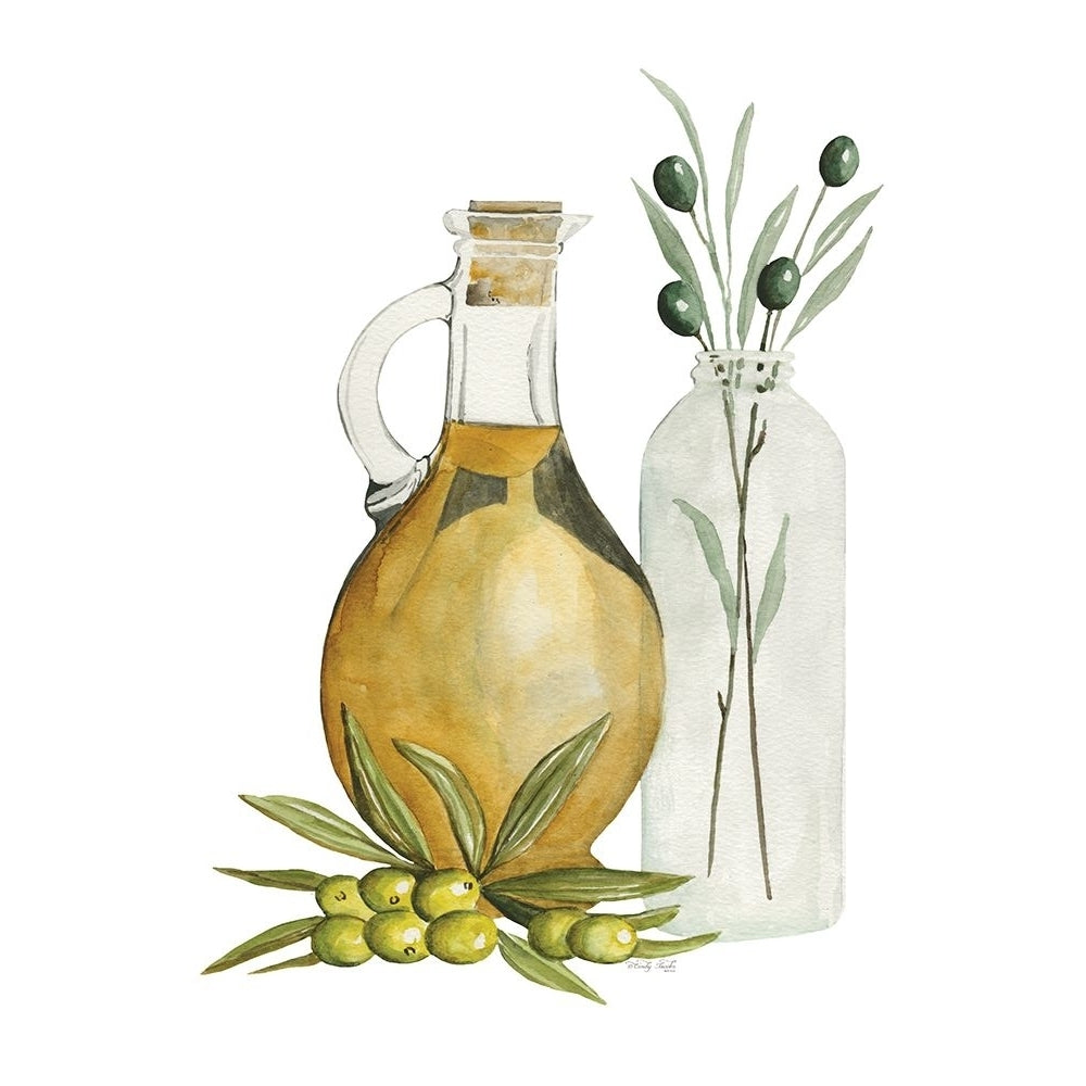 Olive Oil Jar I Poster Print - Cindy Jacobs-VARPDXCIN3625 Image 1