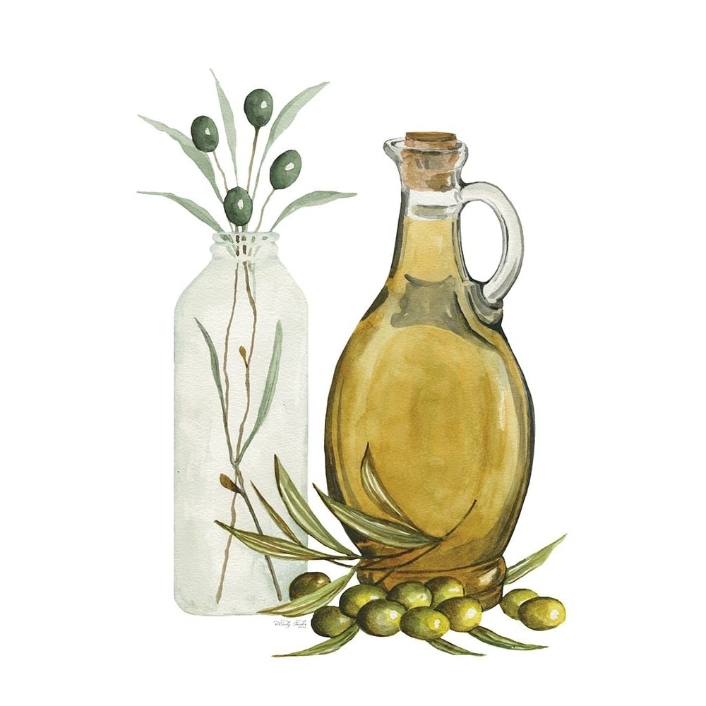 Olive Oil Jar II Poster Print - Cindy Jacobs-VARPDXCIN3626 Image 1