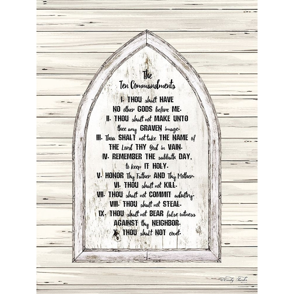 Ten Commandments Poster Print by Cindy Jacobs-VARPDXCIN787 Image 1