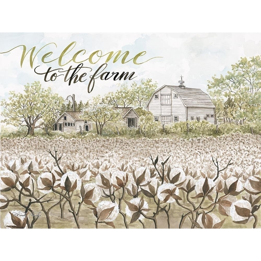 Welcome to the Farm Poster Print by Cindy Jacobs-VARPDXCIN843 Image 1