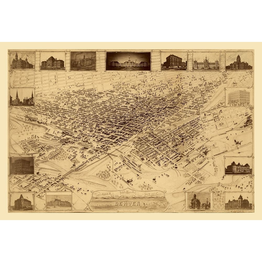 Denver Colorado - Flett 1881 by Flett-VARPDXCODE0016 Image 1