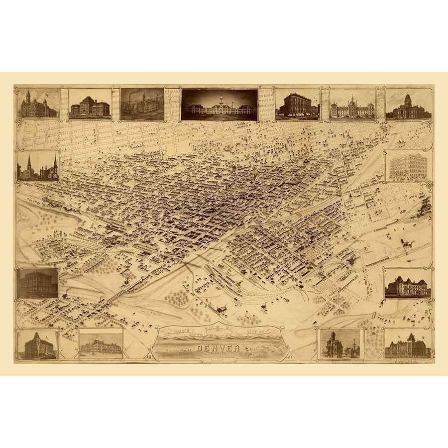 Denver Colorado - Flett 1881 by Flett-VARPDXCODE0016 Image 1