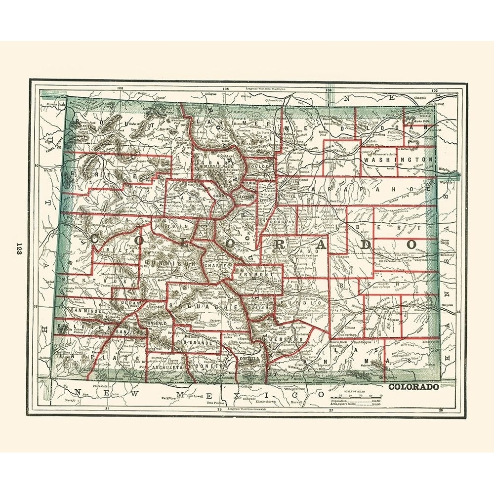 Colorado - Rathbun 1893 Poster Print by Rathbun Rathbun-VARPDXCOZZ0061 Image 1