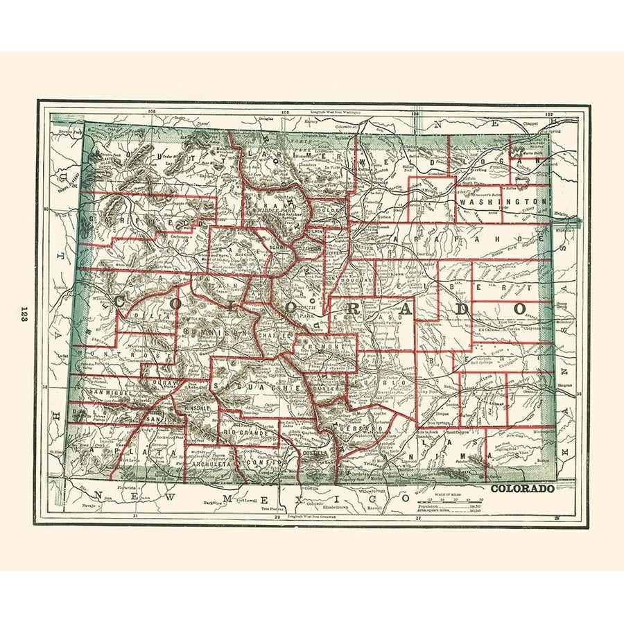 Colorado - Rathbun 1893 Poster Print by Rathbun Rathbun-VARPDXCOZZ0061 Image 1