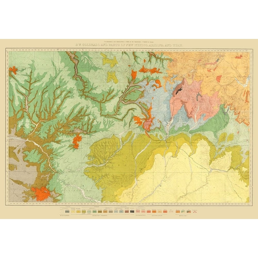 Colorado Mexico Economic - USGS 1881 Poster Print by USGS USGS-VARPDXCOZZ0050 Image 1