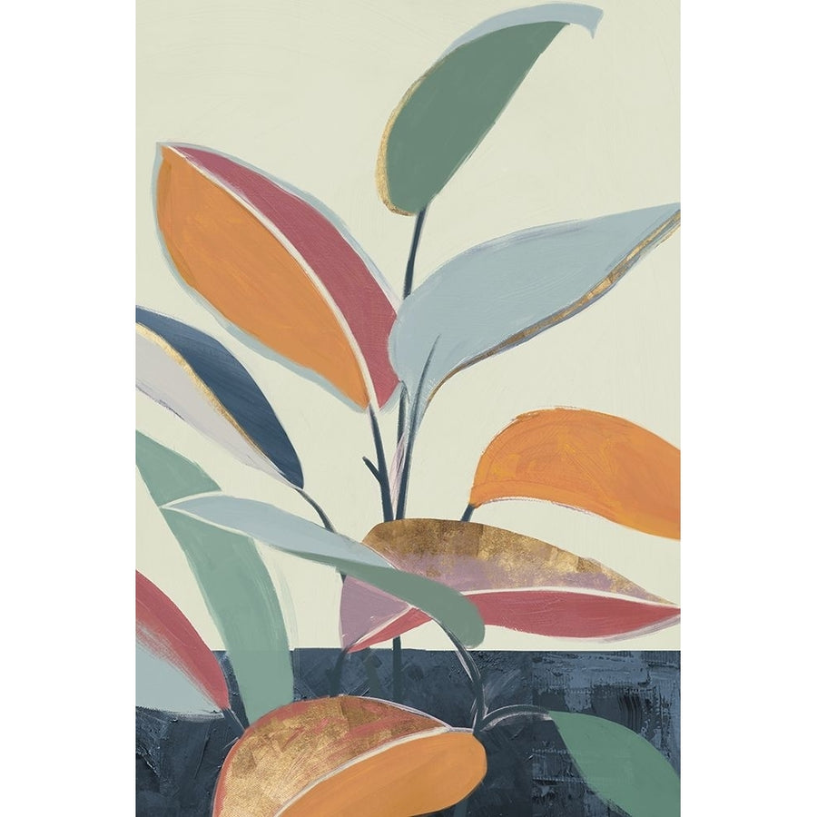 Colourful Orange Leaves II Poster Print - Q Jacob-VARPDXCQ053A Image 1