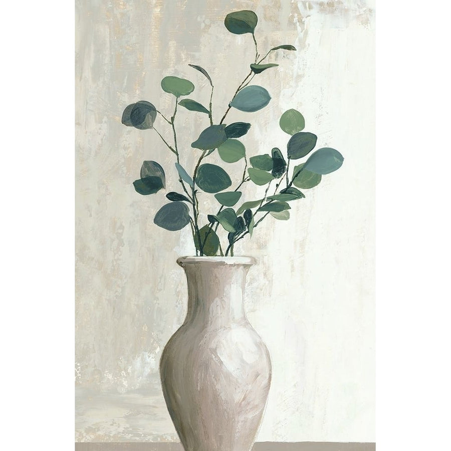 Green Leaves in Vase Poster Print - Q Jacob-VARPDXCQ042A Image 1