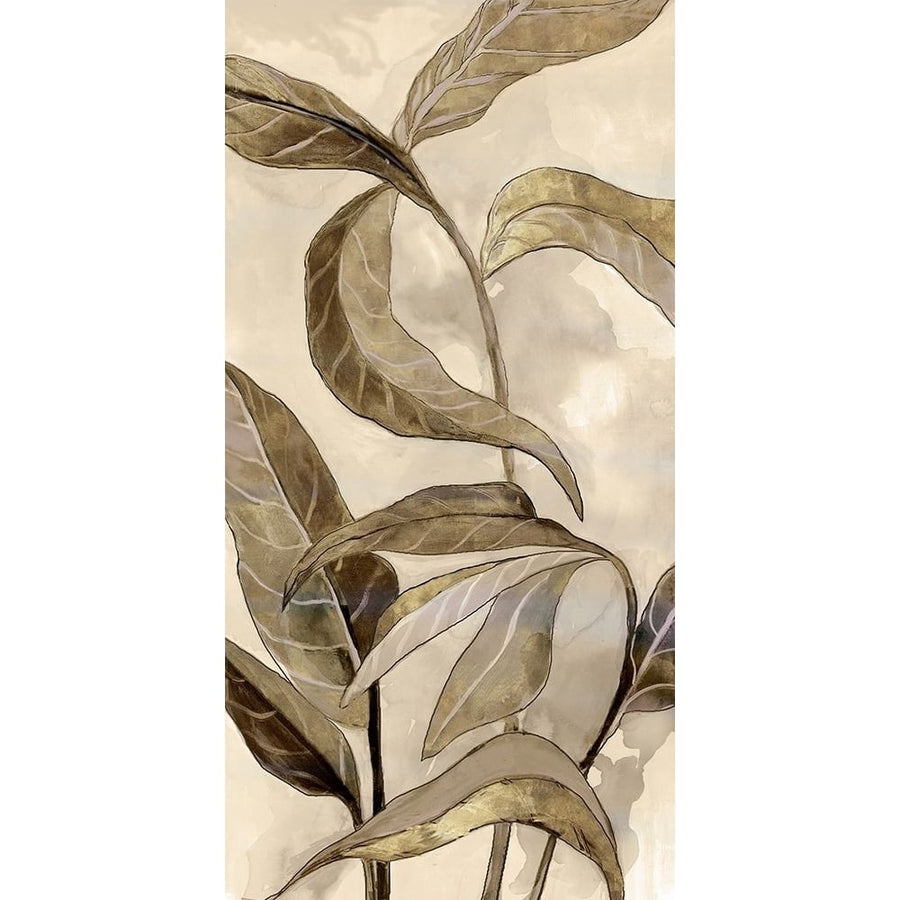 Neutral Leaves Poster Print - Q Jacob-VARPDXCQ073A Image 1