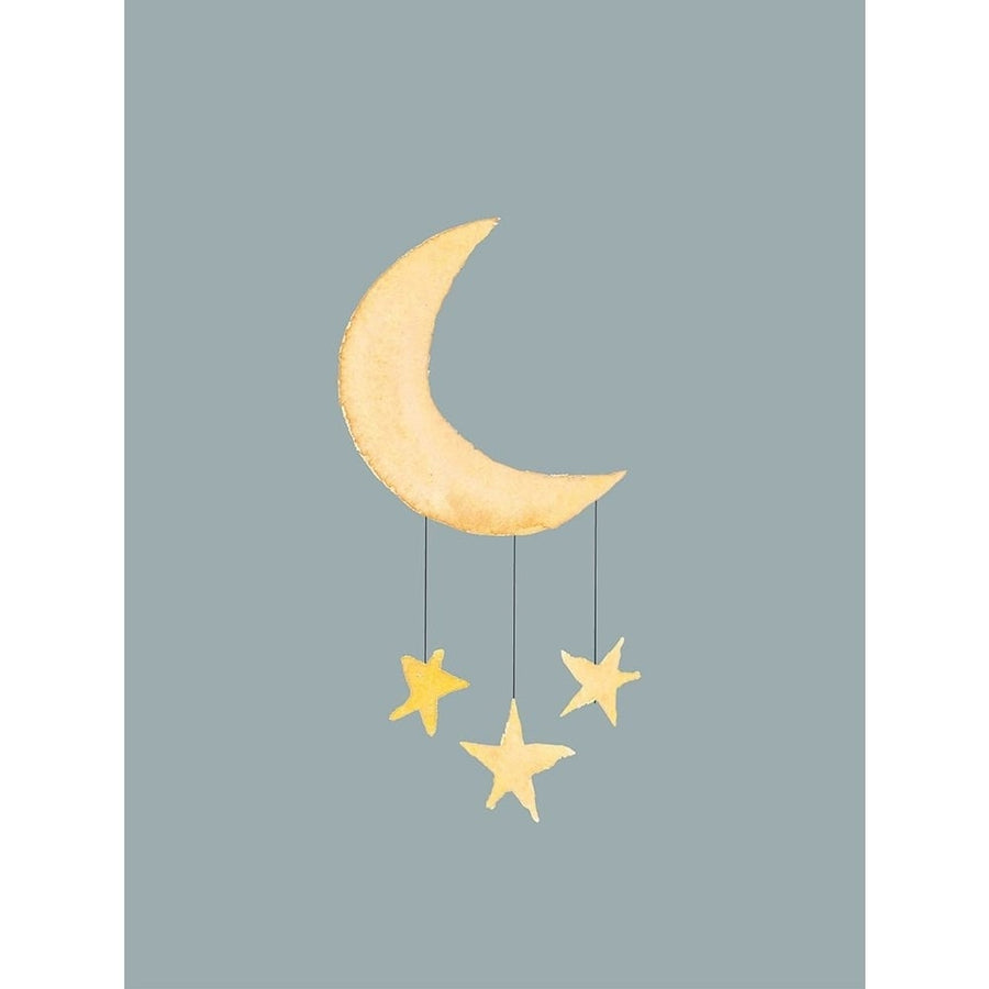 Moon And Twinkle Poster Print - Rose Design Corinne-VARPDXCRDRC097A Image 1