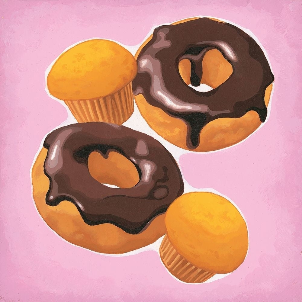 Donuts et muffins Poster Print by Maryline Cazenave-VARPDXCS0388 Image 1