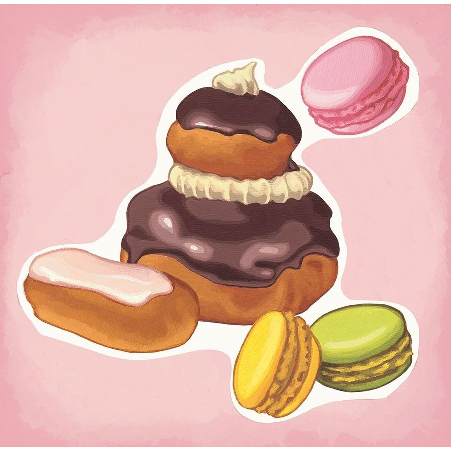 Religieuse et macarons Poster Print by Maryline Cazenave-VARPDXCS0392 Image 1